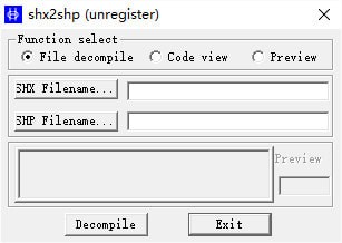 shx2shp将shx文件格式转换为shp工具下载